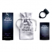 Темно-серое эрекционное кольцо Vibrating Love Ring с вибрацией - Fifty Shades of Grey - в Химках купить с доставкой