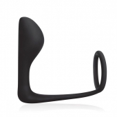 Стимулятор простаты с фиксацией эрекционным кольцом Prostate Gear - BlueLine - в Химках купить с доставкой