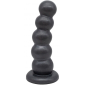 Черная насадка-плаг на харнесс PLATINUM 7 - 19,5 см. - LOVETOY (А-Полимер) - купить с доставкой в Химках