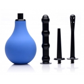 Анальный душ с 3 насадками Premium One-way Valve Anal Douche Set - XR Brands - купить с доставкой в Химках