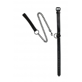 Черный ошейник Sin с поводком - Lola Games - купить с доставкой в Химках