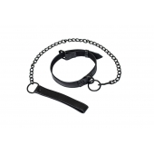 Черный ошейник Sin с поводком - Lola Games - купить с доставкой в Химках