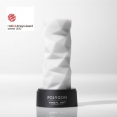 Белый 3D мастурбатор POLYGON - Tenga - в Химках купить с доставкой