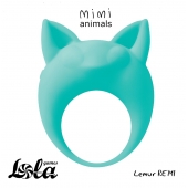 Зеленое эрекционное кольцо Lemur Remi - Lola Games - в Химках купить с доставкой
