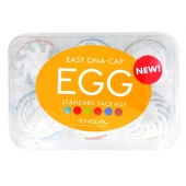 Набор из 6 мастурбаторов Tenga EGG Easy Beat с различным рельефом - Tenga - в Химках купить с доставкой