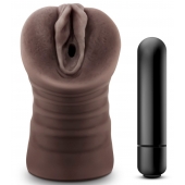 Коричневый мастурбатор-вагина Hot Chocolate Brianna - Blush Novelties - в Химках купить с доставкой