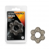 Дымчатое эрекционное кольцо Stay Hard Thick Bead Cock Ring - Blush Novelties - в Химках купить с доставкой