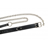 Черный ошейник с поводком Wild - Lola Games - купить с доставкой в Химках