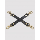 Черный фиксатор для манжет Bound to You Faux Leather Hogtie - Fifty Shades of Grey - купить с доставкой в Химках
