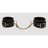 Черные оковы на ноги Bound to You Faux Leather Ankle Cuffs - Fifty Shades of Grey - купить с доставкой в Химках