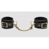 Черные наручники Bound to You Faux Leather Wrist Cuffs - Fifty Shades of Grey - купить с доставкой в Химках