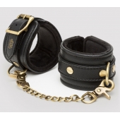 Черные наручники Bound to You Faux Leather Wrist Cuffs - Fifty Shades of Grey - купить с доставкой в Химках