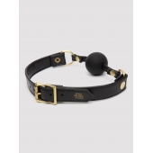 Черный кляп-шар Bound to You Faux Leather Ball Gag - Fifty Shades of Grey - купить с доставкой в Химках