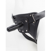 Черный пояс для насадок CLASS STRAP Restyling - LOVETOY (А-Полимер) - купить с доставкой в Химках