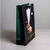 Бумажный пакет «Лучшему!» - 23 х 27 см. - Сима-Ленд - купить с доставкой в Химках