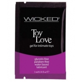 Лубрикант на водной основе для использования с игрушками WICKED Toy Love - 3 мл. - Wicked - купить с доставкой в Химках