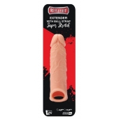 Телесная насадка EXTENDER WITH BALL STRAP 6.5 - 17 см. - Dream Toys - в Химках купить с доставкой