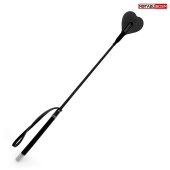 Черный стек с наконечником-сердечком - 54 см. - Notabu - купить с доставкой в Химках