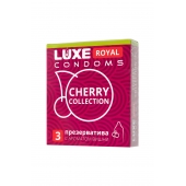 Презервативы с ароматом вишни LUXE Royal Cherry Collection - 3 шт. - Luxe - купить с доставкой в Химках