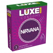 Презервативы с увеличенным количеством смазки LUXE Royal Nirvana - 3 шт. - Luxe - купить с доставкой в Химках