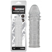 Прозрачная реалистичная насадка на пенис Extra Texture Sleeve - 16,2 см. - Chisa - в Химках купить с доставкой