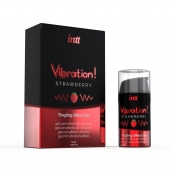 Жидкий интимный гель с эффектом вибрации Vibration! Strawberry - 15 мл. - INTT - купить с доставкой в Химках