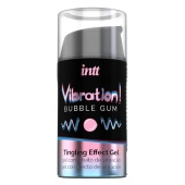 Жидкий интимный гель с эффектом вибрации Vibration! Bubble Gum - 15 мл. - INTT - купить с доставкой в Химках