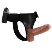 Страпон на трусиках с вибрацией Ultra Passionate Harness - 16 см. - Baile - купить с доставкой в Химках