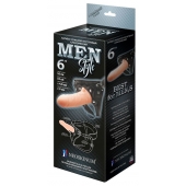 Телесный пустотелый харнесс MEN Style - 17,5 см. - LOVETOY (А-Полимер) - купить с доставкой в Химках