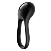 Черное эрекционное виброкольцо Majestic Duo - Satisfyer - в Химках купить с доставкой