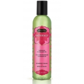 Массажное масло Naturals Strawberry Dreams с ароматом клубники - 236 мл. - Kama Sutra - купить с доставкой в Химках