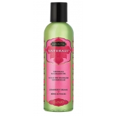 Массажное масло Naturals Strawberry Dreams с ароматом клубники - 59 мл. - Kama Sutra - купить с доставкой в Химках