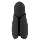 Черный силиконовый вибромастурбатор с нагревом Masturbator with 2 Functions - Orion - в Химках купить с доставкой