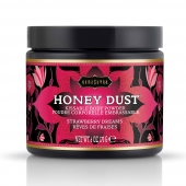 Пудра для тела Honey Dust Body Powder с ароматом клубники - 170 гр. - Kama Sutra - купить с доставкой в Химках