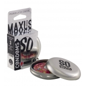 Экстремально тонкие презервативы в железном кейсе MAXUS Extreme Thin - 3 шт. - Maxus - купить с доставкой в Химках