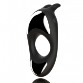 Черное эрекционное кольцо с двумя моторами Zeus Dual Vibe Cock Ring - FeelzToys - в Химках купить с доставкой