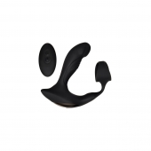 Черный вибромассажер простаты с эрекционным кольцом Strapped   Tapped - Zero Tolerance - в Химках купить с доставкой