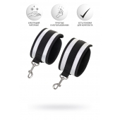 Серебристо-черные наручники Anonymo - ToyFa - купить с доставкой в Химках