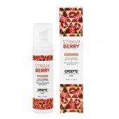 Разогревающее массажное масло  с ароматом клубники Gourmet Strawberry - 50 мл. - Exsens - купить с доставкой в Химках