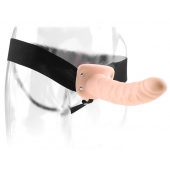 Полый страпон 8  Hollow Strap-On телесного цвета - 19 см. - Pipedream - купить с доставкой в Химках