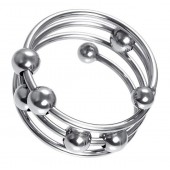 Большое металлическое кольцо под головку пениса - ToyFa - купить с доставкой в Химках