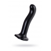 Черный стимулятор для пар P G-Spot Dildo Size L - 19 см. - Strap-on-me - в Химках купить с доставкой