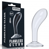 Прозрачный стимулятор простаты Flawless Clear Prostate Plug - 15 см. - Lovetoy - в Химках купить с доставкой