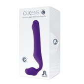 Фиолетовый безремневой страпон Queens L - Adrien Lastic - купить с доставкой в Химках