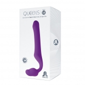 Лиловый безремневой страпон Queens M - Adrien Lastic - купить с доставкой в Химках