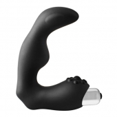 Черный вибромассажер простаты FantASStic Vibrating Prostate Massager - 11,3 см. - Dream Toys - в Химках купить с доставкой
