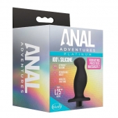 Черный анальный вибромассажёр Silicone Vibrating Prostate Massager 02 - 10,8 см. - Blush Novelties - в Химках купить с доставкой