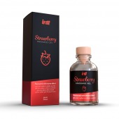 Массажный гель с ароматом клубники Strawberry - 30 мл. - INTT - купить с доставкой в Химках