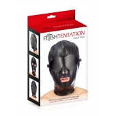 Маска-шлем с отверстием для рта и съемными шорами - Fetish Tentation - купить с доставкой в Химках