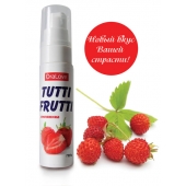 Гель-смазка Tutti-frutti с земляничным вкусом - 30 гр. - Биоритм - купить с доставкой в Химках